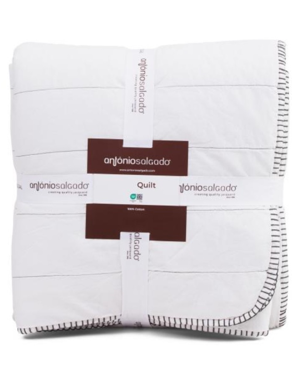 ANTONIO SALGADO White Cotton Quilt